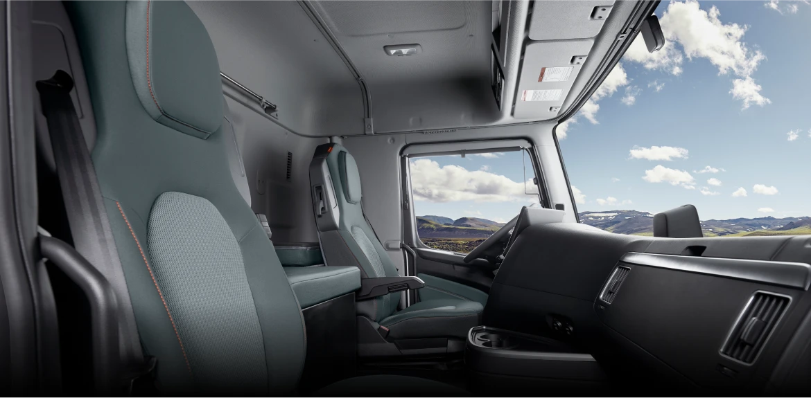 Interior of Hyundai XCIENT Fuel Cell Tractor